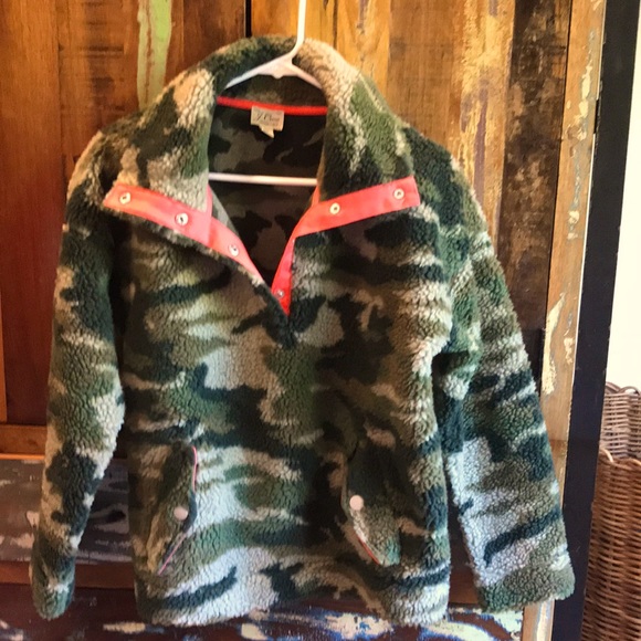 J. Crew Tops - J.Crew Camo Fleece